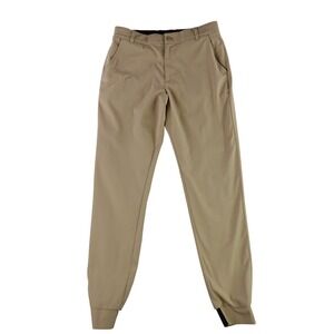 Good Good Golf Jogger Pants Mens 30 Tan Khaki Performance Stretch Athletic